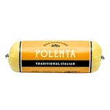 Traditional Italian Polenta Tube by San Gennaro | Gluten Free Cornmeal | Made from Yellow Corn Non-GMO Ingredients for Authentic Flavor | Ready for Quick Heat-and-Serve Meals, 24 ounce