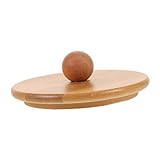 BIUDECO de Bambú para Vaso de Vino Tapa Protectora Antipolvo para Bebidas Mantiene Aromas y Salpicaduras Accesorio para Degustación Picnics y Barbacoas