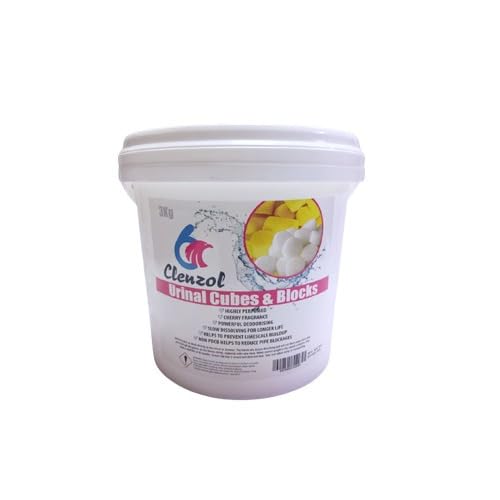 Clenzol Urinal Cubes/Blocks/Cakes/Para Blocks/Screen Deodorizer/Toilet Wash basin Cubes - Long-lasting Odor Control and Freshness/Washroom Essentials
