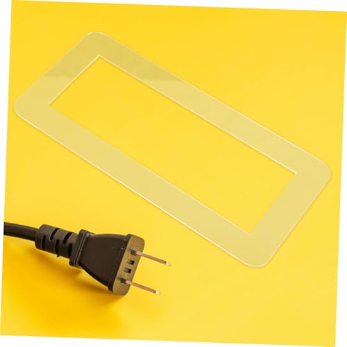 Cubierta protectora transparente sin tornillos para placa de pared de tres módulos acrílica 7