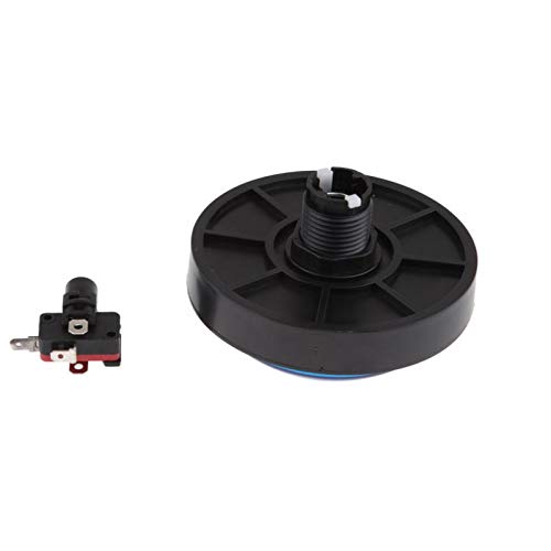 Dome Shaped Jumbo LED Illuminated Self-resetting Push Button Switch, Blue, 100mm