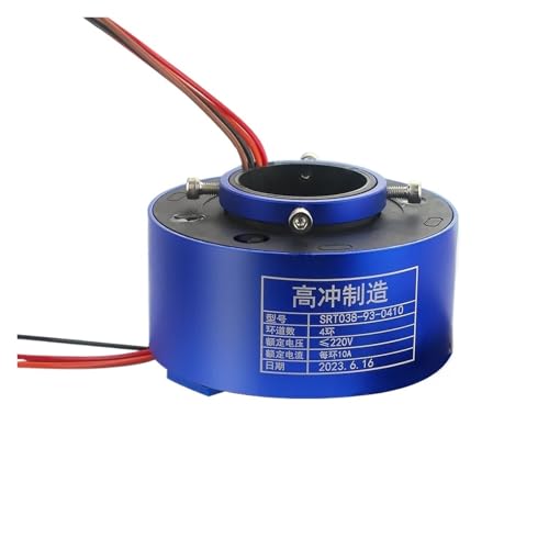 Bague collectrice électrique pour supprimer l'enroulement des câbles rotatifs 4 boucles 10A