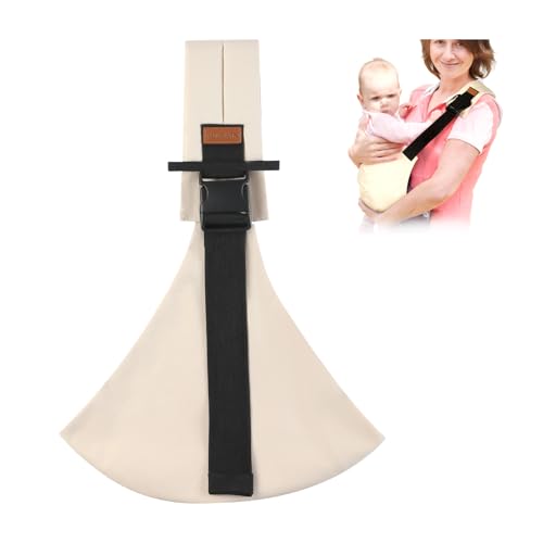 Baby Sling Carrier for Infants and Toddlers 6-36 Months (10-30 lbs), Lightweight & Breathable Cotton Hip Shoulder Carrier-Adjustable, Easy-to-Wear...