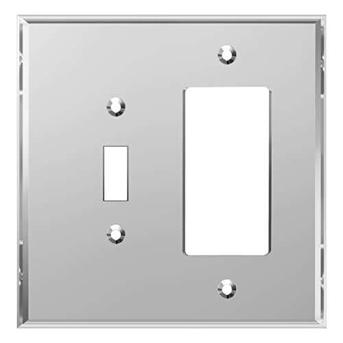 LIDER Reflective Combination Wall Plate 2-Gang
