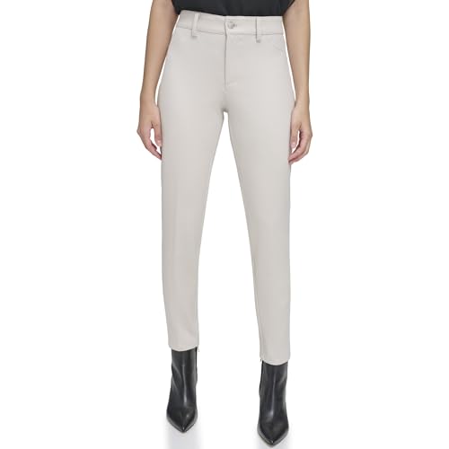 Calvin Klein Women's Slim Pant with Buttons2