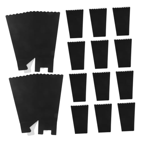 KICHOUSE 48pcs Bulk Paper Popcorn Boxes Movie Night Snack Containers Stylish Modern Design