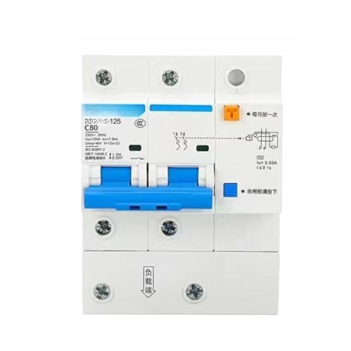 Disjoncteur 63 2P C40A bipolaire courbe C module rail DIN 80A