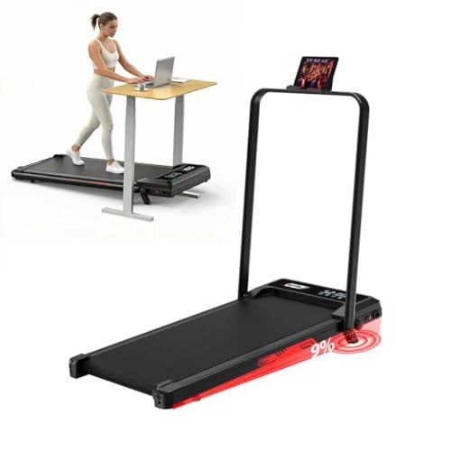 Cinta de Correr 4 en 1 Plegable con Inclinación 9% – Caminadora Eléctrica Silenciosa 10 km/h, Motor 3,0 CV, Sistema de Amortiguación, Pantalla LCD, 140 kg Máx – Hogar, Oficina y Fitness en Casa