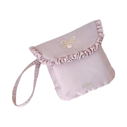Elegante bolsillo organizador de toallas sanitarias con gran capacidad para mujeres y niñas, contenedor de almacenamiento esencial diario, bolsa de aseo de viaje para mujeres, Purple, Talla única