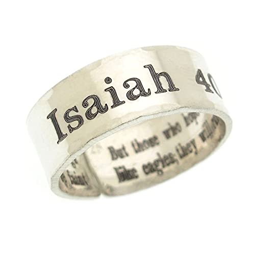 Motivational Jewelry Isaiah 4031 ring Personalized