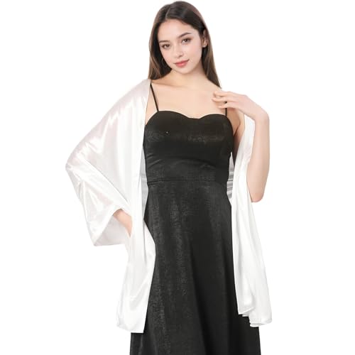 Women Shawls and Wraps for Evening Dresses Wedding Satin Shawl Lightweight Soft Scarves2