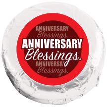 Anniversary - "COOKIE TALK" Chocolate Covered Cream Filled Sandwich Cookies- 12 PC