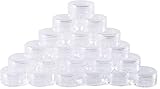Material: Plástico 100 Botellas Contenedores Vacías Cajitas Botes Jarras Tarros Plásticos de Viaje Muestra de Cosmético Maquillaje Crema Líquido Polvos Sombras de Ojos Arenas (100pcs)