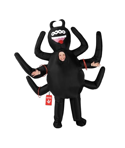 Disfraz inflable de araña para niños miniatura 1