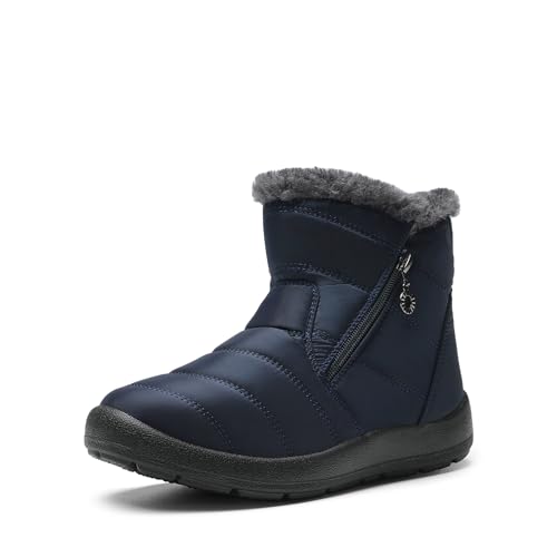 DREAM PAIRS Damen Winterstiefel Wasserdicht Warm gefütterte...