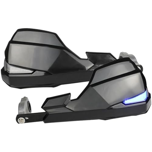 Protège-mains moto avec clignotant pour feu signalisation et éclairage LED intégré