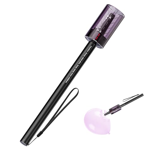 WhiteRhino Balloon Popper Tool with Screw Lock Cover Portable Balloon Burster Stick with 16 Steel Pin 360 Angle Popping|No Loose Pins|Aluminum Alloy for Fast Party Cleanup Birthday Graduation Wedding