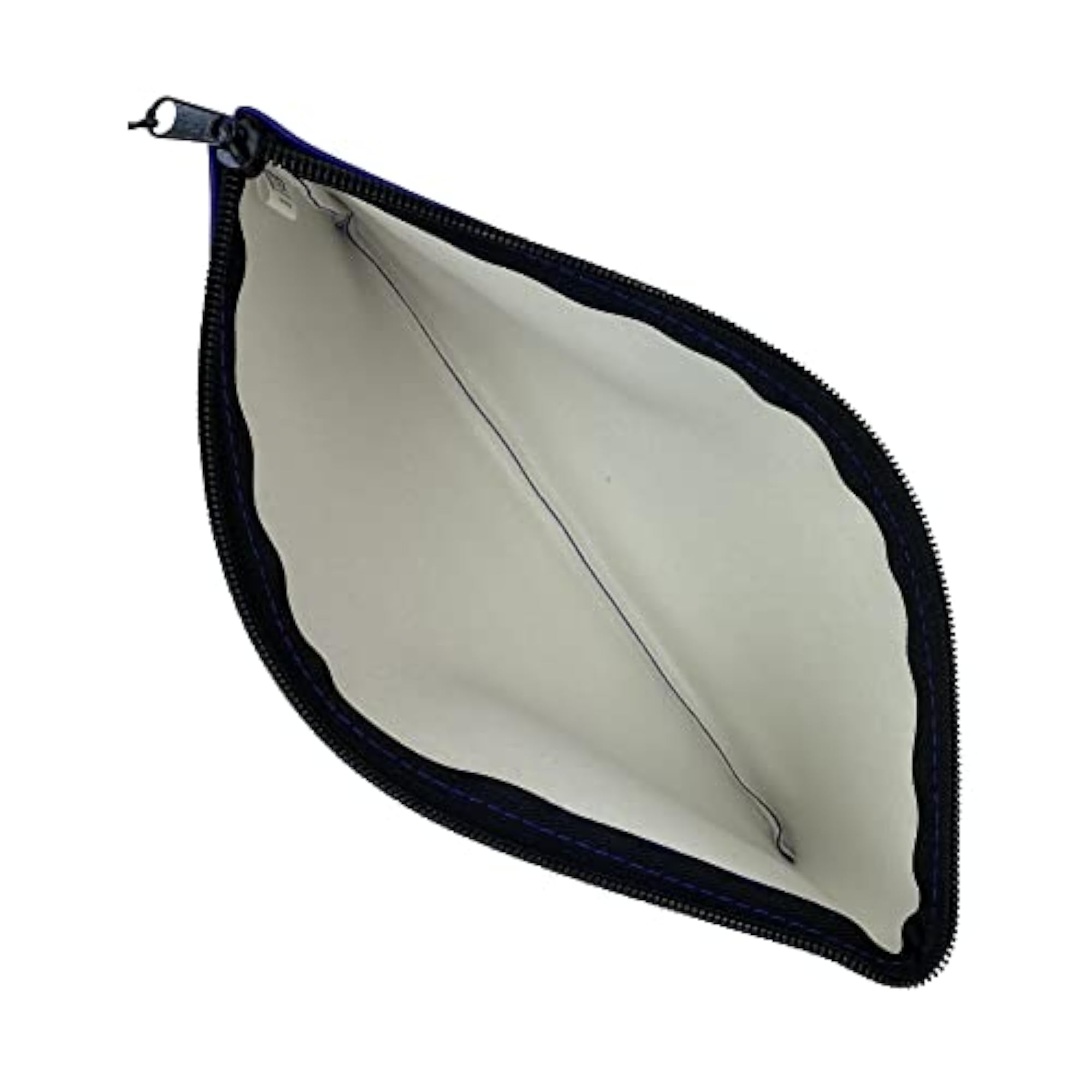 Blue Bank Security Deposit Zipper Bag, Water Resistant