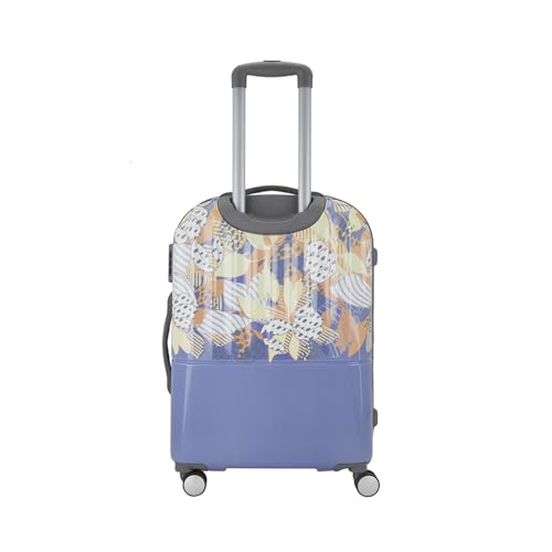 Image of Sprout 79cm Trolley Bag,Hard Side 8 Wheel Check-in Luggage- Lilac, Printed, Travel Bag for Women
