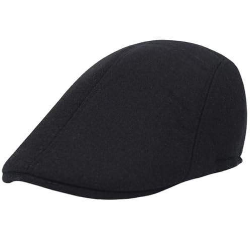 BOGCLEE Boinas Hombre, Gorras Plana, Cabbie Sombrero de Conducción Newsboy Flat Cap, Gatsby Cap, Primavera Otoño Invierno