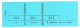 Exacompta 50 Universalblöcke 3 Abschnitte Blau 4,8 x 15 cm
