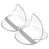 Levemolo Accessori Protezione in 2 Plastico Antipioggia Cappello Pezzi e Rimovibile Viso Mantelle e Poncho Antipioggia Adulti