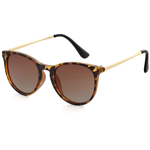 Kids Polarized Sunglasses Small Round Shades for Girls Boys 100% UV Protection for Children Age 3-9