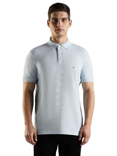 Tommy Hilfiger Solid Regular Fit Cotton Polo T-Shirt