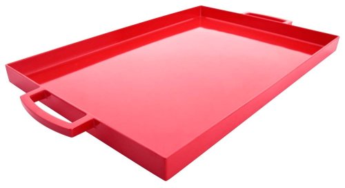 Zak Designs 19.5in x 11.5in Large MeeMe Serving Tray, Red LT