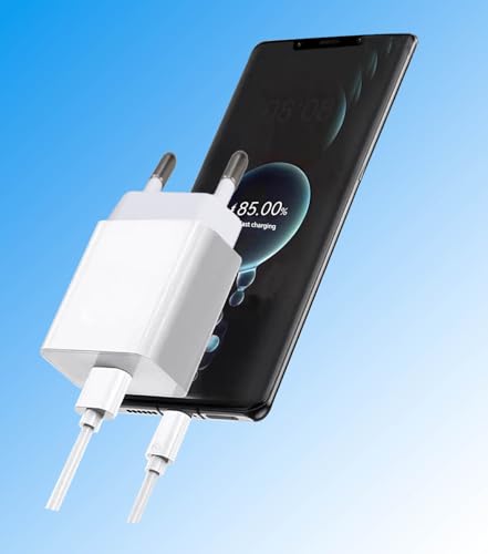 Ładowarka USB C 35 W, zasilacz sieciowy i kabel 1,5 m, kompatybilna z Motorola G73/G84/G23/G14, Oppo A57S/A78/A77, Honor 90 Magic5 Magic6 70 Lite