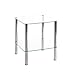 Produktbild HAKU Möbel Beistelltisch Chrom, Metall, Sicherheitsglas - Maße: B 39 cm x H 47 cm x T 39 cm, Style: Modern
