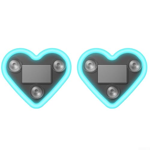 WMJFG 2Pcs Car Atmosphere Light for Bentley Flying Spur EWB 2020-2026 加长版, Love Heart Shape Neon LED Window Light Waterproof Ambient Decor Lamps