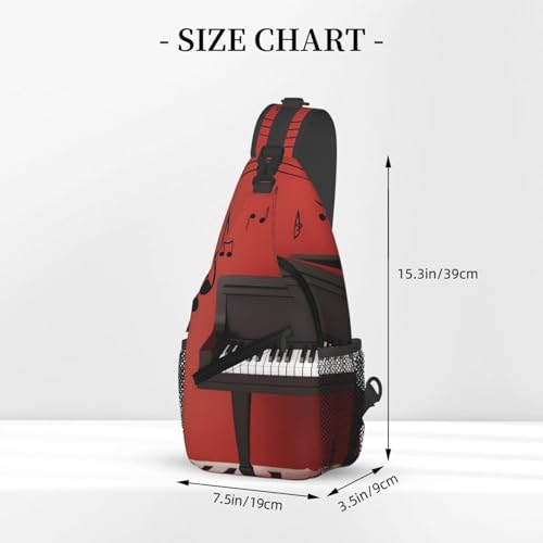 Mochila Sling Negra Compacta Para Uso Diario miniatura 2