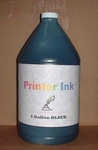 1 Gallon (128 Oz) Black Ink Refill Any Printer Hp Lex by ND