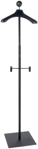 Econoco Men's Floor Standing Costumer with Hanger, Black