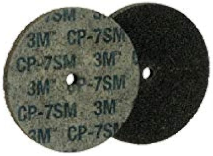 Scotch-Brite 16443 Cut and Polish Unitized Wheel, 8" x 1/8" x 1" 7S MED, 8" Diameter, Abrasive Grit, 5500 RPM (Pack of 8)