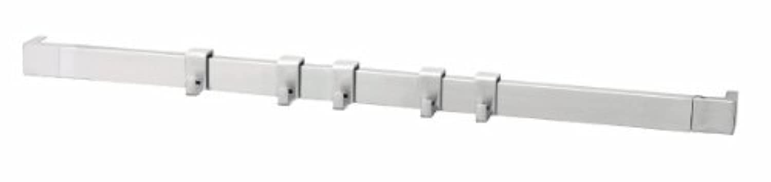 Brabantia Wall Rail System With Five Movable Hooks, 40 Cm