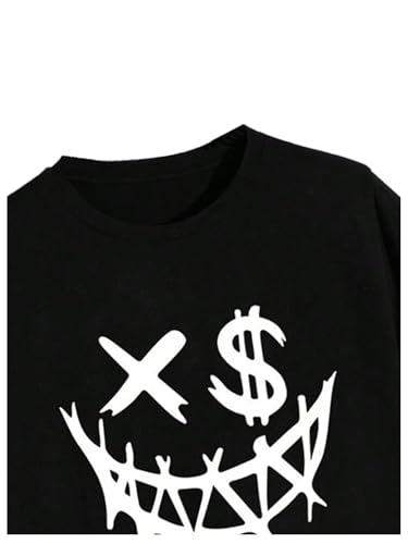 WDIRARA Boy's Graphic Cartoon Print Tee Shirts Crew Neck Short Sleeve T-Shirt Tops3