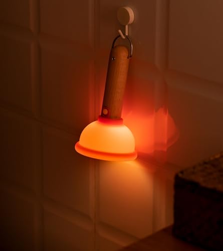 JUDEWY Lampka nocna LED, przenośna lampka nocna, szczotka do toalety, światło nocne, nadaje się do sypialni, łazienki, WC, schodów, kuchni, korytarza