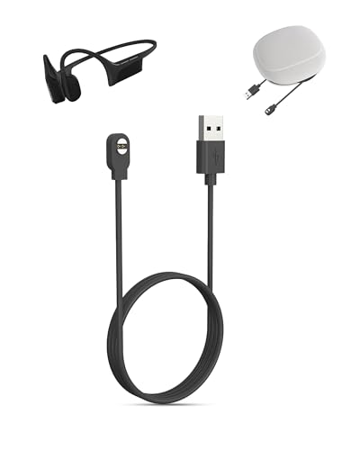 Charger Cable for SUUNTO WING Bone Conduction Sports Headphones,Fast Charging USB Cable with Magnetic Attachment,toergy Durable Lightweight Design,Portable Silicone Travel Storage Bag Included