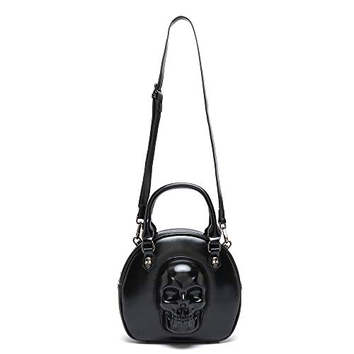 Bolsa couro caveira skull super fashion