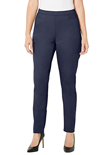 Catherines Women's Plus Size Essential Flat Front Pant