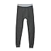 Thermal Underwear Pants for Men Long Johns Cotton Blend Base Layer Waffle Knit Bottoms Classic Cold Weather Black/Charcoal