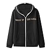 Unisex Zip Up Head Trust In The Printed Hoodie Trendy Casual Hip Hop Hoodie, black, 4XL #3
