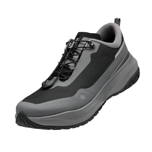 Top 10 Best Hiking Shoes for Wet Conditions Reviewed 15 MUDDY VIBE Si-14 Men's Walking Shoes, Lightweight with Arch Support for Long Distance, Breathable Mesh Non Slip Rubber Outsole Tide Rock,9