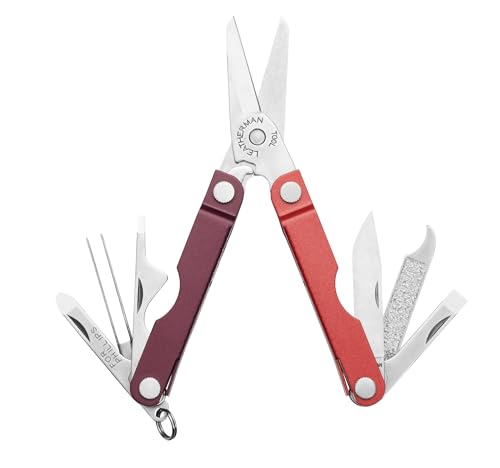 Image of LEATHERMAN, Micra, Keychain Multi-tool with Grooming Tools, Mini Pocketknife for Everyday Carry (EDC), Hobbies & Outdoors, Built in the USA, Mulled Wine