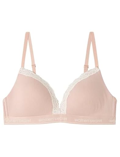 Women´secret Sujetador Triangular CHARMING Algodón Rosa, 90B | Ya disponible en tu tienda friki favorita! En mundofriki.es!