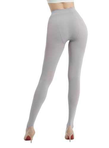 Image of 80D Semi Opaque Tights for Women Stretchable High Waist Womens Stockings Soft Pantyhose with 20+ Colors
