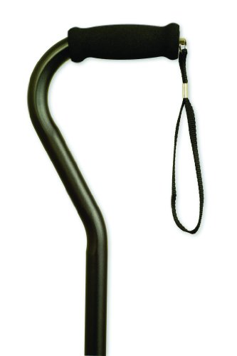 MNT21031 - Alex Orthopedic Offset Handle Cane, Black