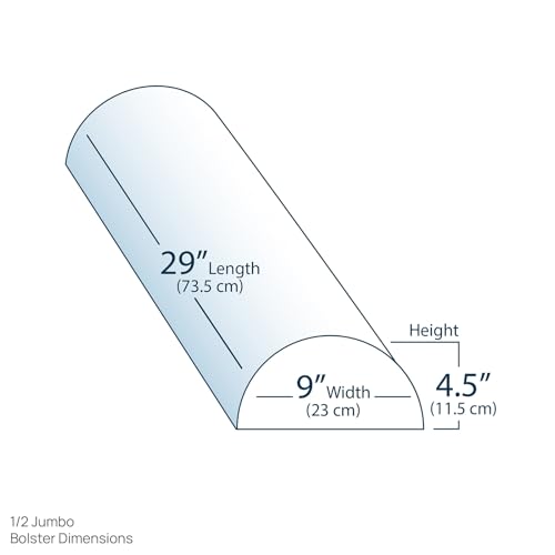 Image of EarthLite Massage Bolster Pillow Half Jumbo, 29in Length x 9in Width x 4.5in Height